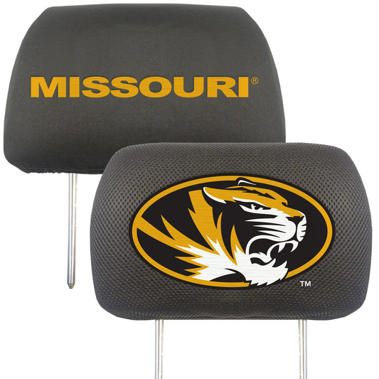 Missouri Tigers Embroidered Head Rest Cover Set - 2 Pieces - Missouri