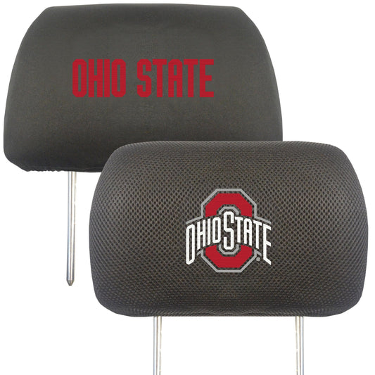 Ohio State Buckeyes Embroidered Head Rest Cover Set - 2 Pieces - Ohio State