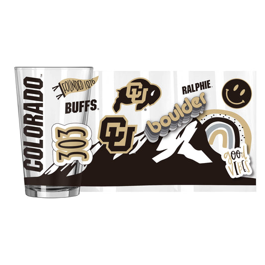 Colorado 16oz Native Pint Glass - Logo Brands - Flyclothing LLC