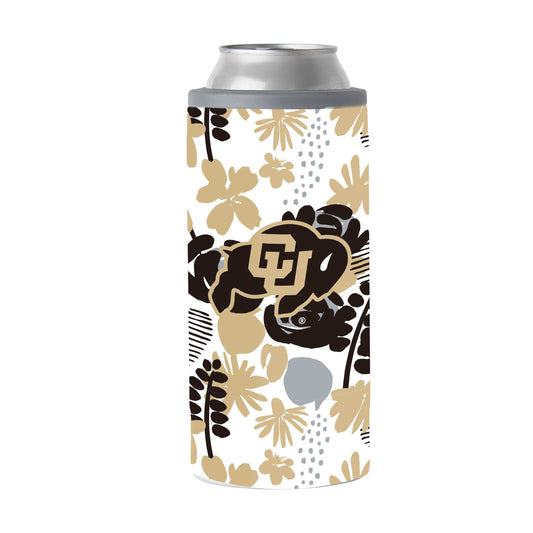 Colorado 12oz Floral Slim Can Coolie - Logo Brands - Flyclothing LLC