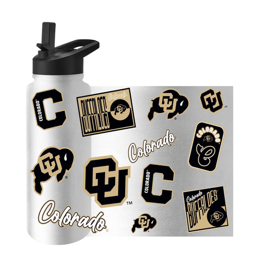 Colorado 34oz White Dreamweave Quencher Bottle - Logo Brands - Flyclothing LLC
