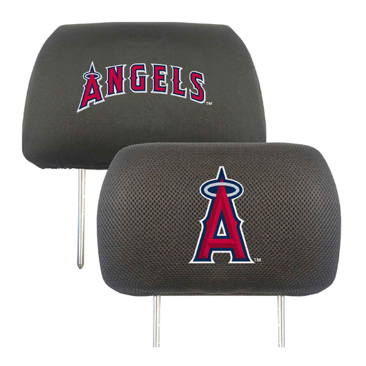 Los Angeles Angels Embroidered Head Rest Cover Set - 2 Pieces - Los Angeles Angels