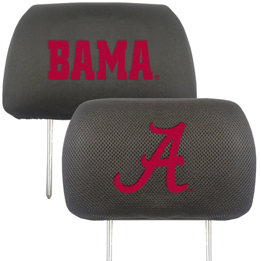 Alabama Crimson Tide Embroidered Head Rest Cover Set - 2 Pieces - Alabama