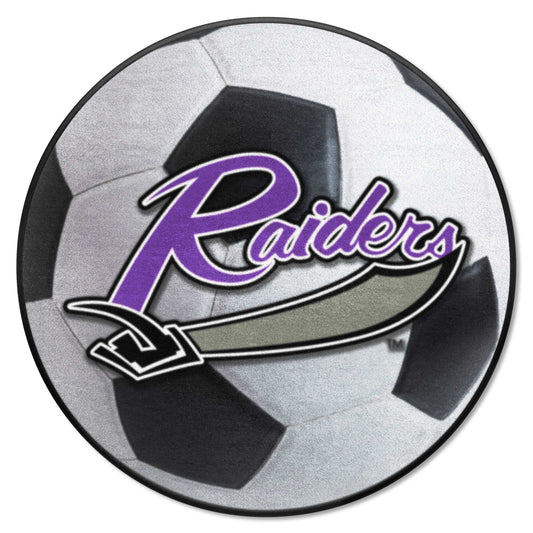 Mount Union Raiders Soccer Ball Rug - 27in. Diameter - Mount Union