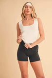 Aemi+Co Square Neck Wide Strap Tank - Trendsi - Flyclothing LLC
