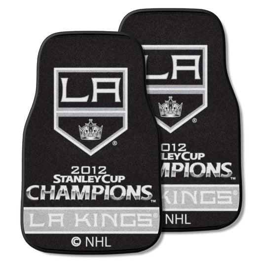 Los Angeles Kings Front Carpet Car Mat Set - 2 Pieces, 2012 NHL Stanley Cup Champions - Los Angeles Kings