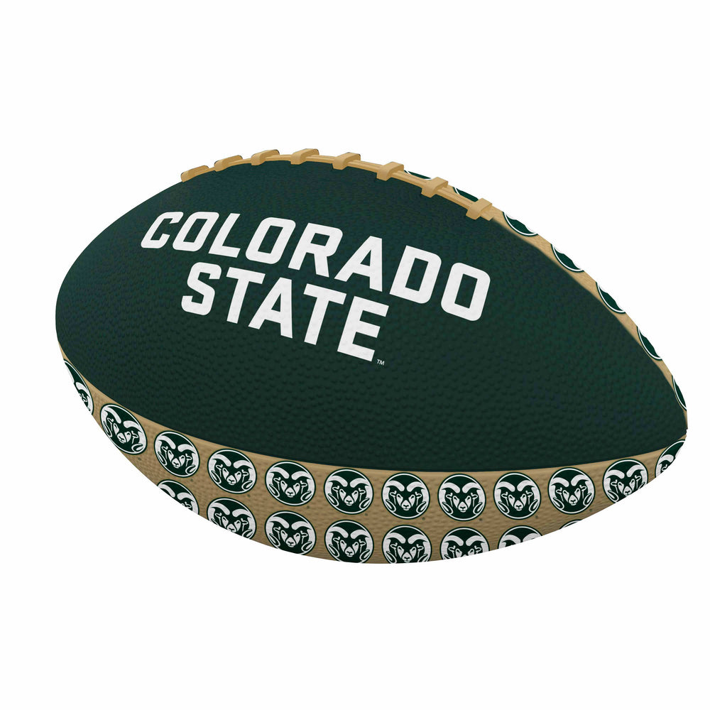 Colorado State Mini Size Rubber Football - Logo Brands - Flyclothing LLC