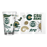 Colorado State 16oz Native Pint Glass - Logo Brands - Flyclothing LLC