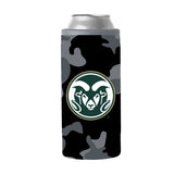 Colorado State Black Camo 12oz Slim Can Coolie - Logo Brands - Flyclothing LLC