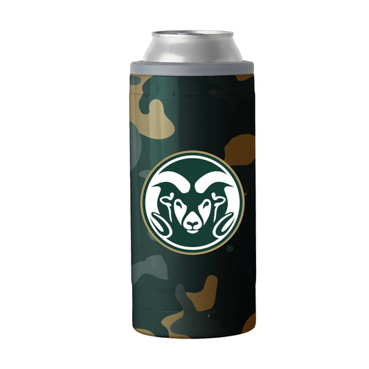Colorado State Camo Swagger 12oz Slim Can Coolie - Logo Brands - Flyclothing LLC