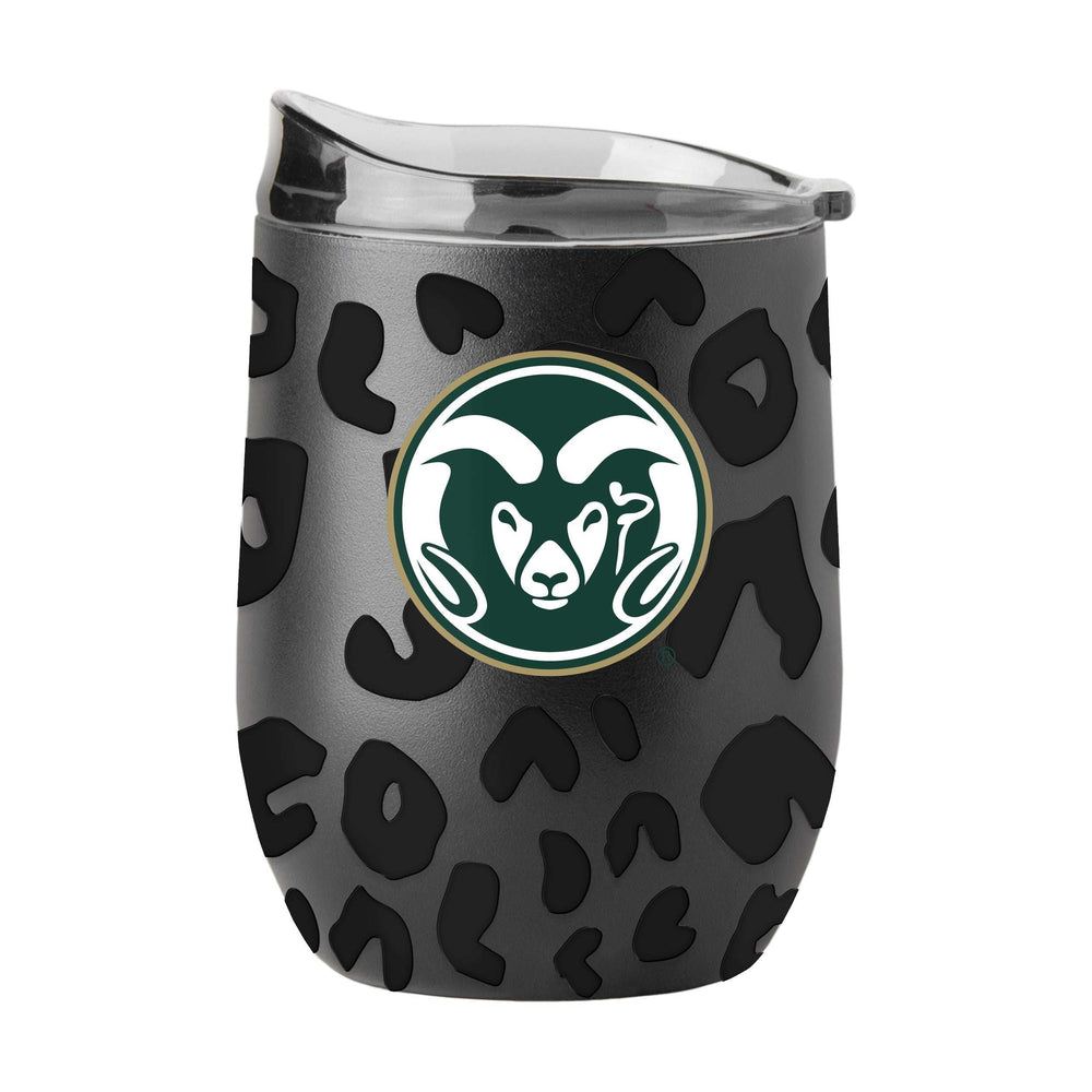 Colorado State Leopard 16oz Black Powdercoat Curved Beverage - Logo Brands - Flyclothing LLC