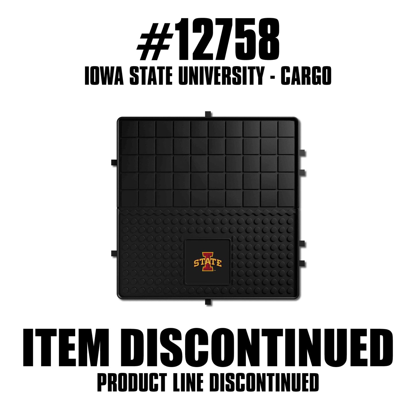 Iowa State Cyclones Heavy Duty Cargo Mat 31"x31" - Iowa State - Flyclothing LLC