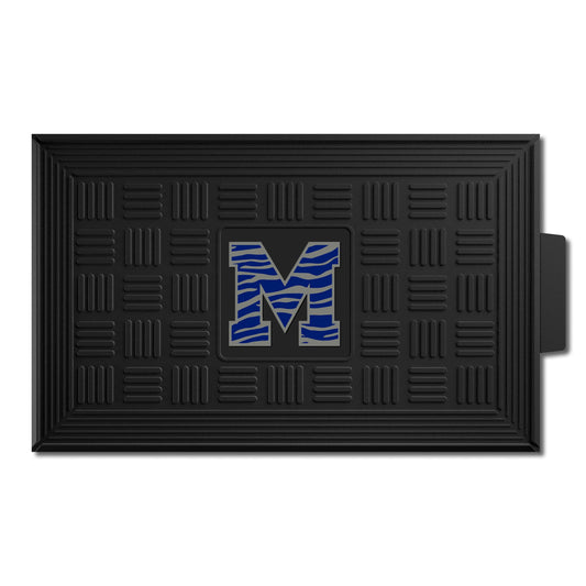 Memphis Tigers Heavy Duty Vinyl Medallion Door Mat - 19.5in. x 31in. - Memphis