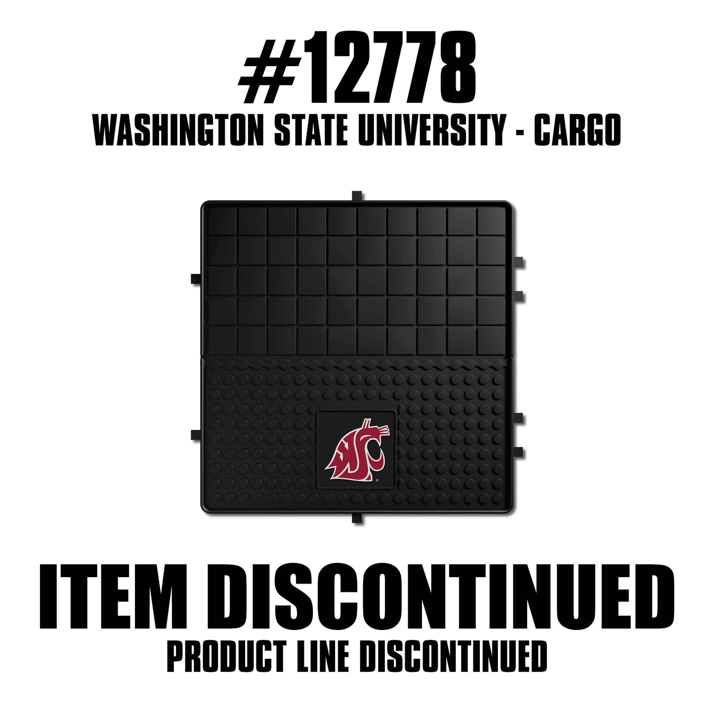 Washington State Cougars Heavy Duty Cargo Mat 31"x31" - Washington State - Flyclothing LLC