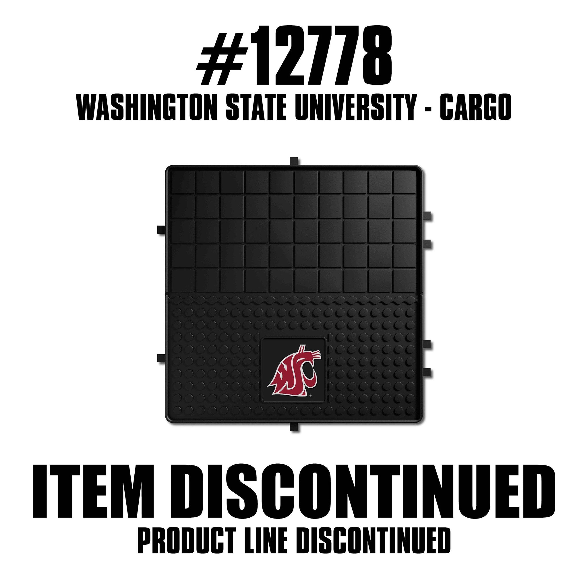 Washington State Cougars Heavy Duty Cargo Mat 31"x31" - Washington State - Flyclothing LLC