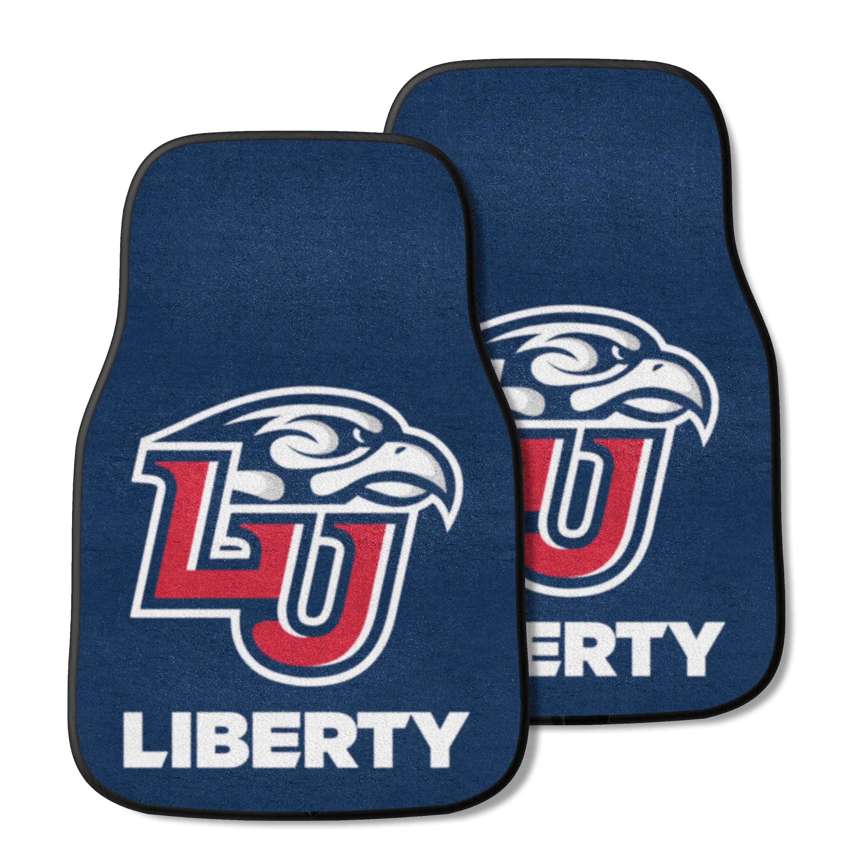 Liberty Flames Front Carpet Car Mat Set - 2 Pieces - Liberty