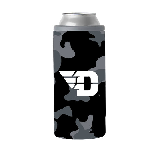 Dayton Black Camo 12oz Slim Can Coolie - Logo Brands - Flyclothing LLC