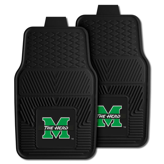 Marshall Thundering Herd Heavy Duty Car Mat Set - 2 Pieces - Marshall