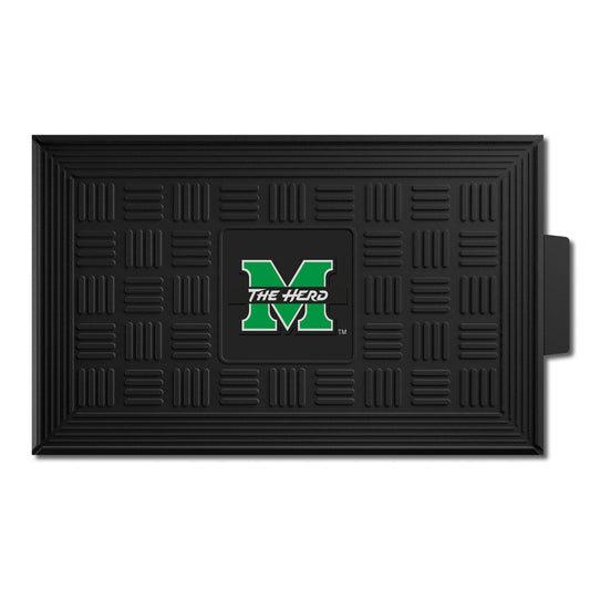 Marshall Thundering Herd Heavy Duty Vinyl Medallion Door Mat - 19.5in. x 31in. - Marshall