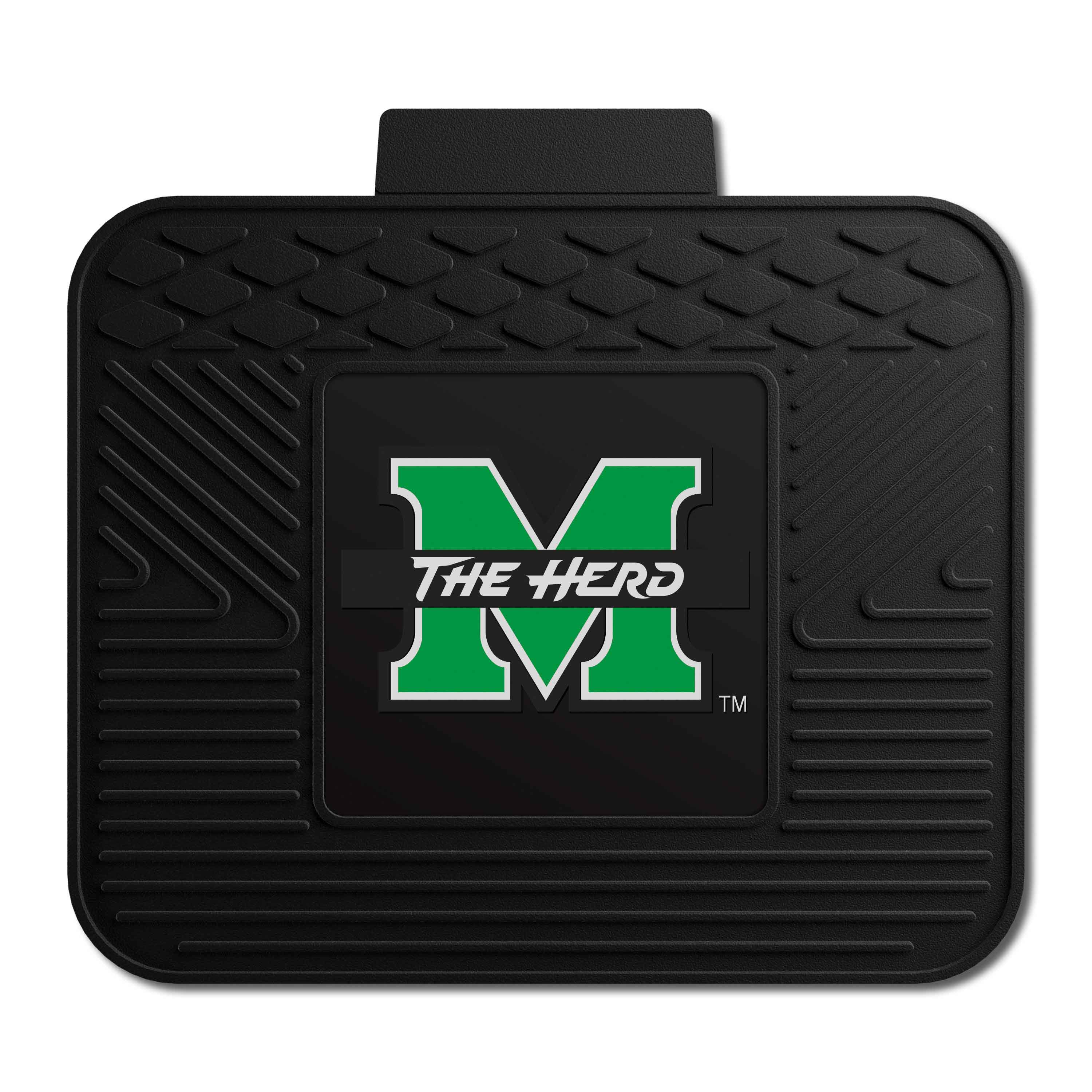 Marshall Thundering Herd Back Seat Car Utility Mat - 14in. x 17in. - Marshall