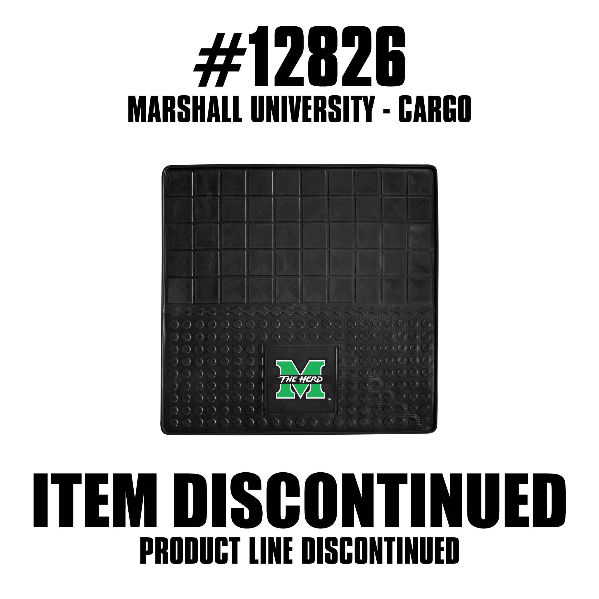 Marshall Thundering Herd Heavy Duty Cargo Mat 31"x31" - Marshall - Flyclothing LLC