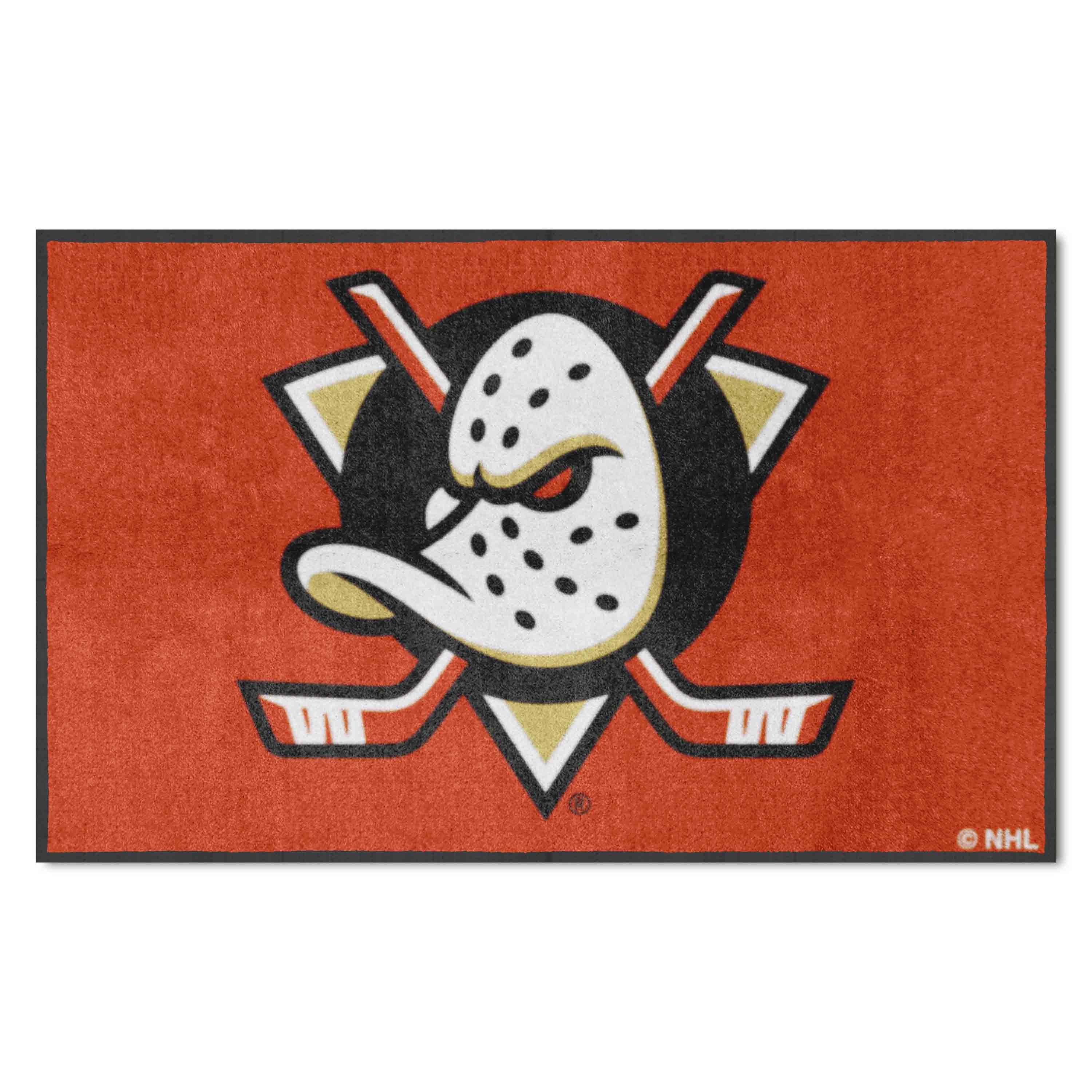 Anaheim Ducks 4X6 High-Traffic Mat with Durable Rubber Backing - Landscape Orientation - Anaheim Ducks