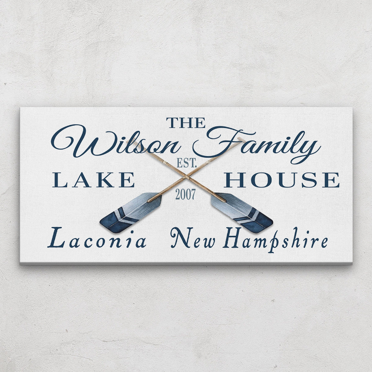Longitude Latitude Personalized Coordinates Sign, With, Rustic Oars Paddles - Off The Square Designs - Flyclothing LLC