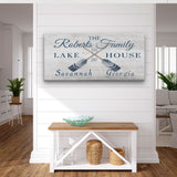 Longitude Latitude Personalized Coordinates Sign, With, Rustic Oars Paddles - Off The Square Designs - Flyclothing LLC