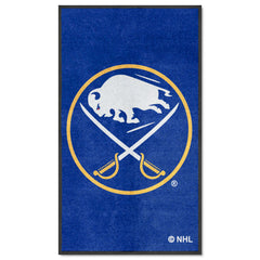 Buffalo Sabres 3X5 High-Traffic Mat with Durable Rubber Backing - Portrait Orientation - Buffalo Sabres