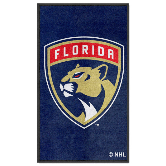 Florida Panthers 3X5 High-Traffic Mat with Durable Rubber Backing - Portrait Orientation - Florida Panthers