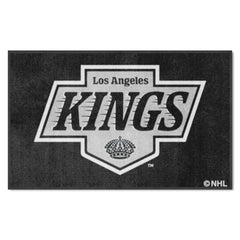 Los Angeles Kings 4X6 High-Traffic Mat with Durable Rubber Backing - Landscape Orientation - Los Angeles Kings