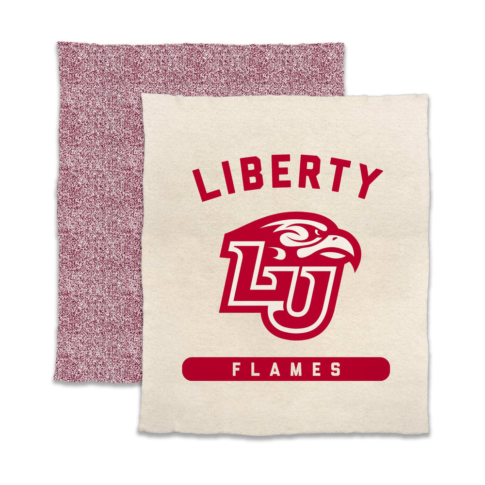 Liberty University Red Logo Luxe Dreams Throw - Logo Brands - Flyclothing LLC
