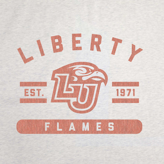 Liberty University Red Logo Sublimated Sweatshirt Blanket - Logo Brands - Flyclothing LLC