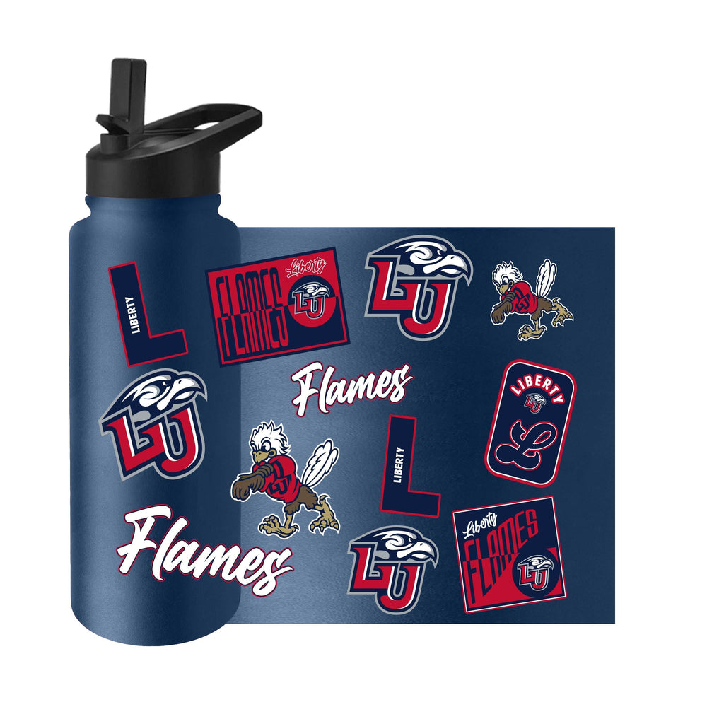 Liberty University 34oz Dreamweave Quencher Bottle - Logo Brands - Flyclothing LLC