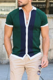 Men's Plus Size Button Down Short Sleeve Shirt - Trendsi