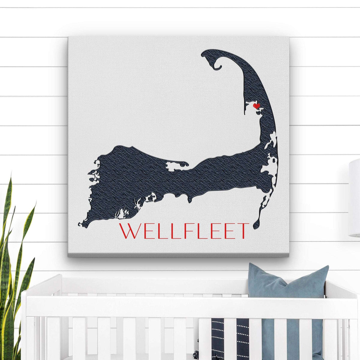 Cape Cod Canvas Customizable Silhouette Wall Decor - Off The Square Designs - Flyclothing LLC
