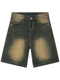 Men's Wasteland Style Demin Shorts with Pockets - Trendsi - Flyclothing LLC