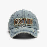 Letter Adjustable Cotton Baseball Cap - Trendsi - Flyclothing LLC