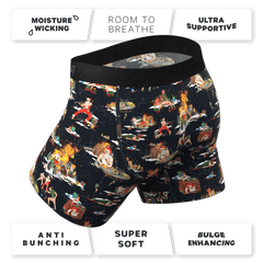 The 12 Slays of Christmas | Christmas Scene Ball Hammock® Pouch Underwear With Fly - Shinesty