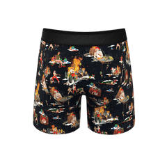 The 12 Slays of Christmas | Christmas Scene Ball Hammock® Pouch Underwear With Fly - Shinesty
