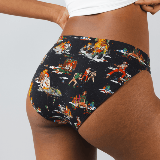 The 12 Slays of Christmas | Christmas Scene Modal Bikini Underwear - Shinesty