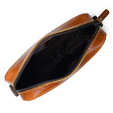 The Compact Messenger- Tan - Classy Leather Bags - Flyclothing LLC
