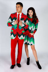 The Dapper Doily | Quilted Print Christmas Suit - Shinesty - Flyclothing LLC