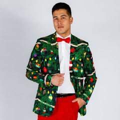 The Christmas Tree Camo | Mens Christmas Tree Print Suit - Shinesty