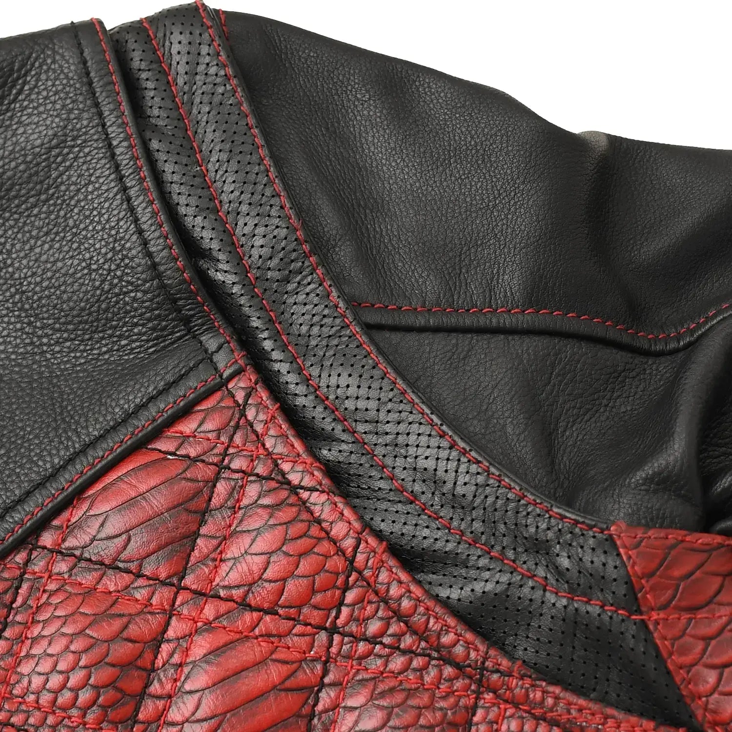 Redstrike Men’s Motorcycle Leather Jacket - First Manufacturing Company - Flyclothing LLC