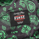 Tactical Emerald Men’s Motorcycle Leather Vest - First Manufacturing Company - Flyclothing LLC