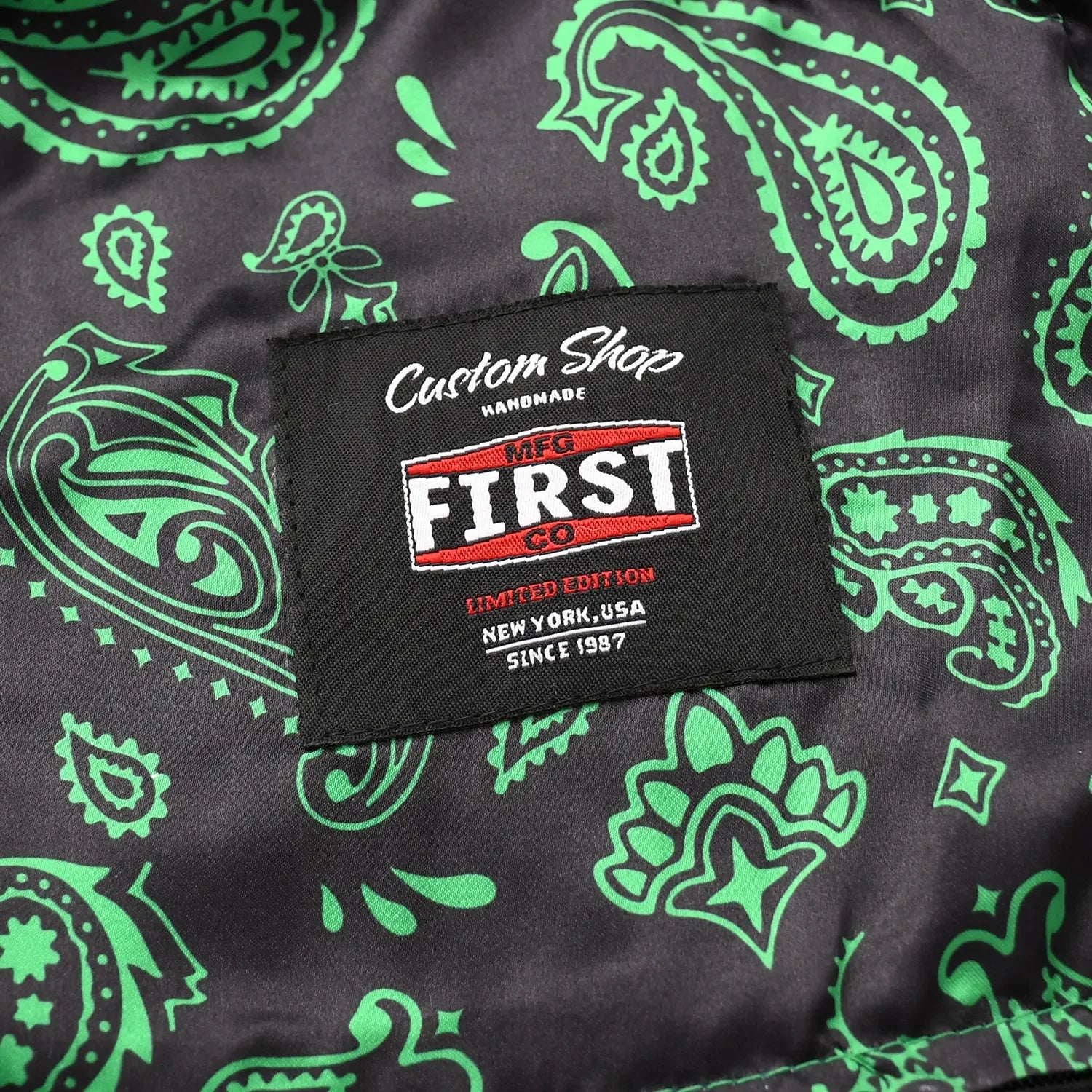 Tactical Emerald Men’s Motorcycle Leather Vest - First Manufacturing Company - Flyclothing LLC