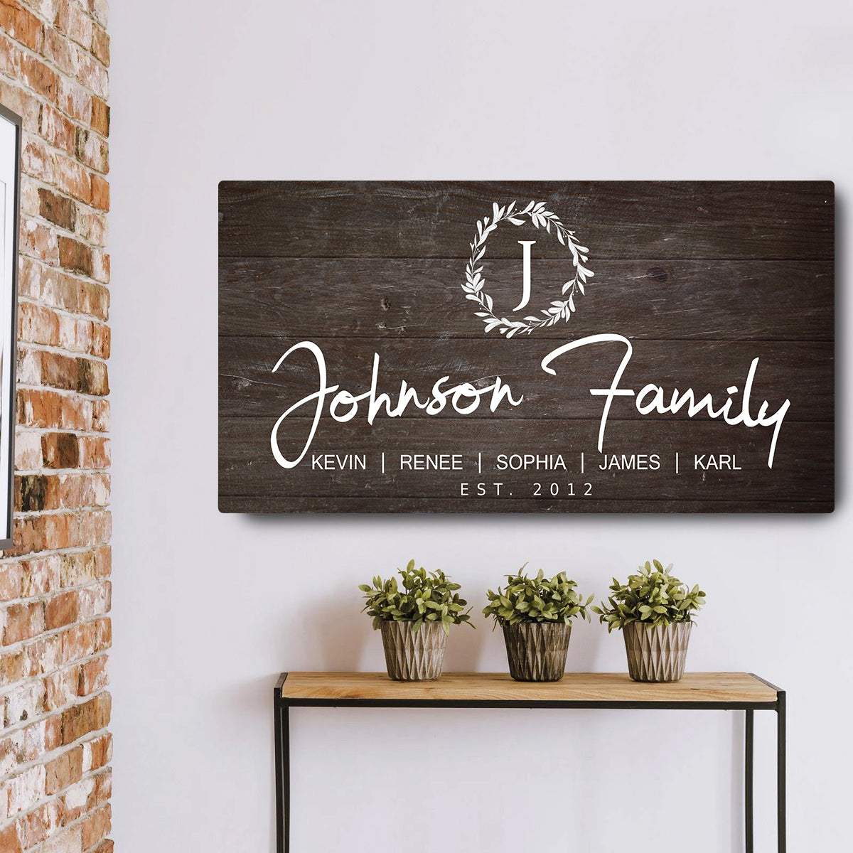 White Family Sign - Tailored Canvases - Flyclothing LLC