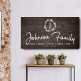White Family Sign - Tailored Canvases - Flyclothing LLC
