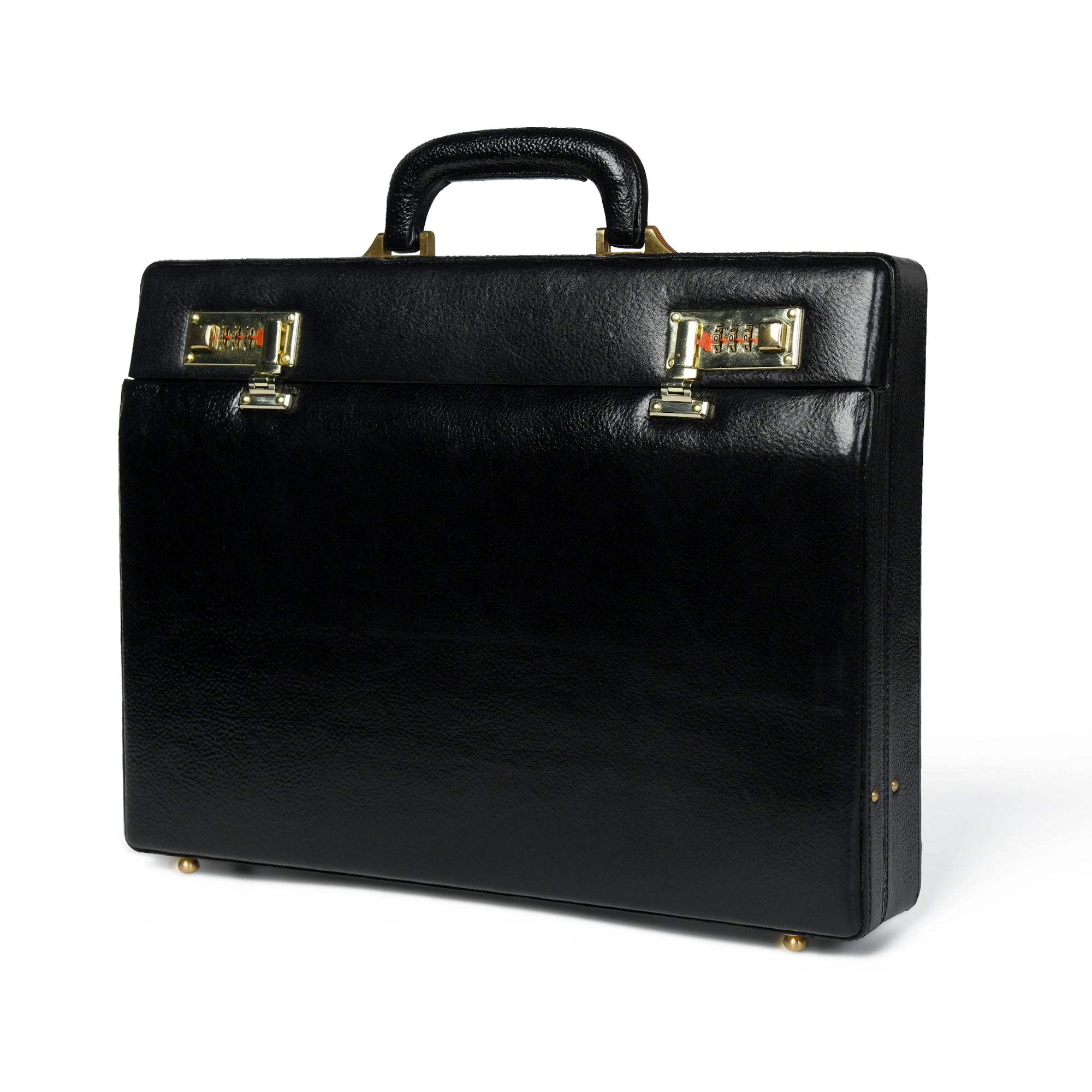 Black Office Suitcase Briefcase - Classy Leather Bags - Flyclothing LLC